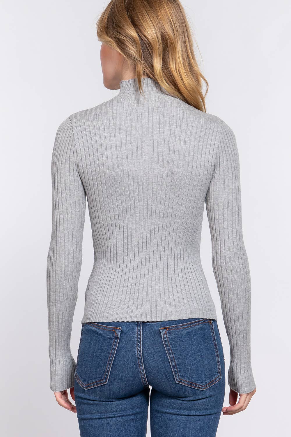 Fitted High-Neck Sweater — Linnea