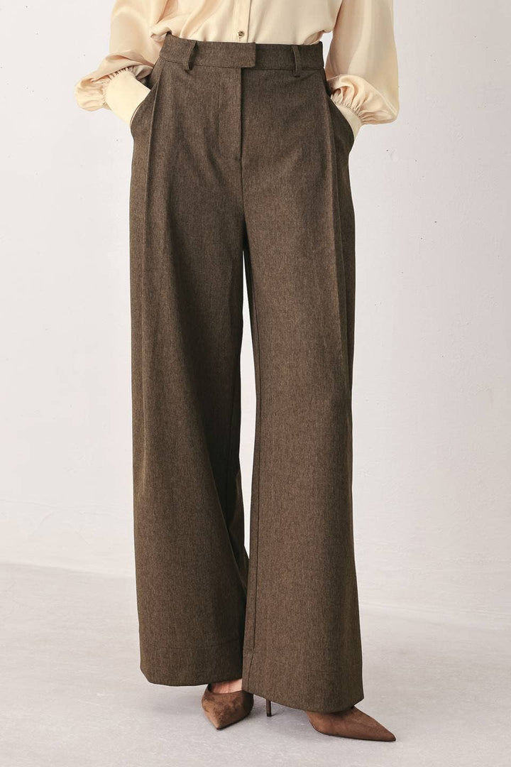 Woven Wide-Leg Pant — Marchetti