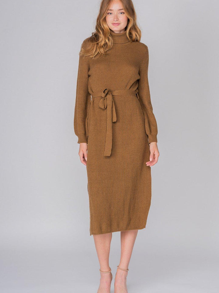 knit midi dress for women