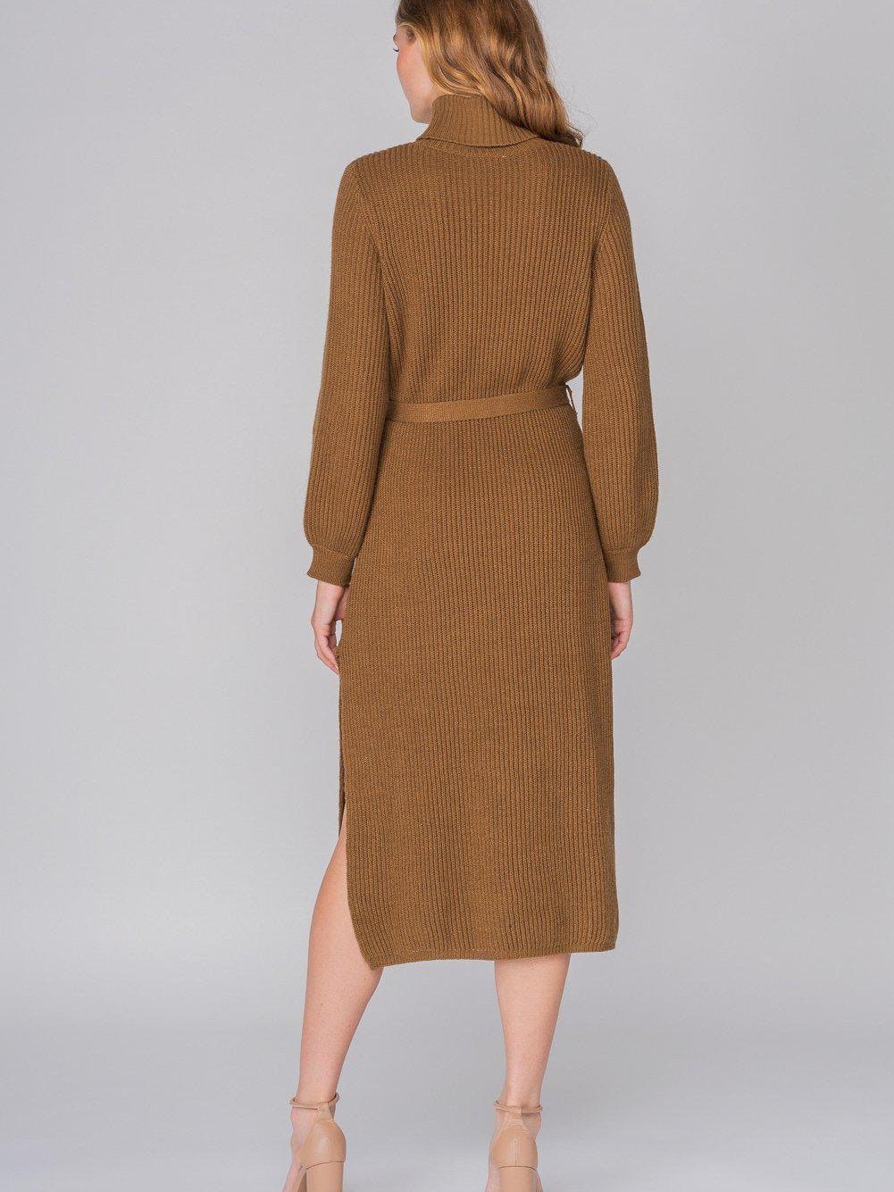 knit midi dress for women