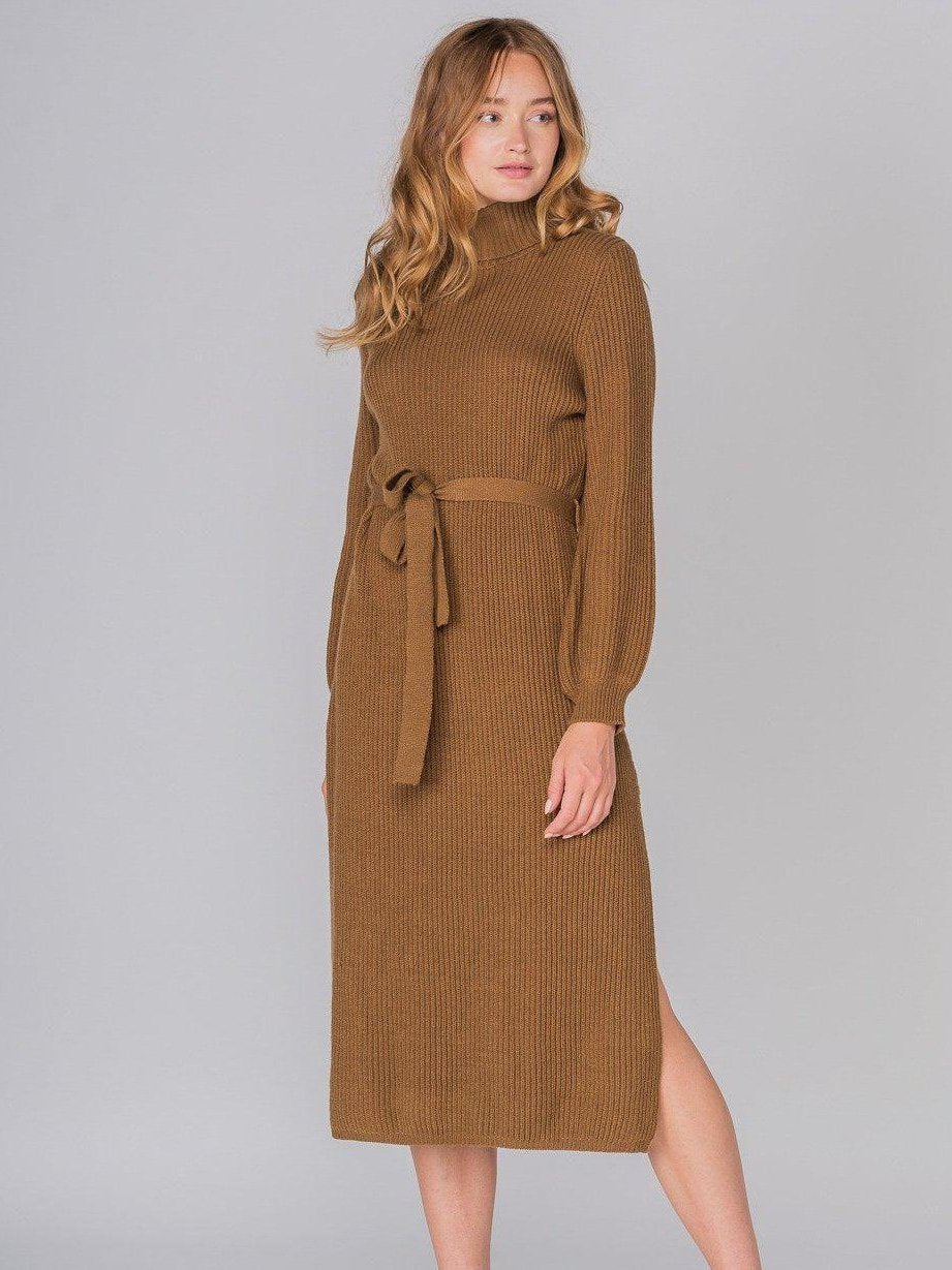 knit midi dress for women