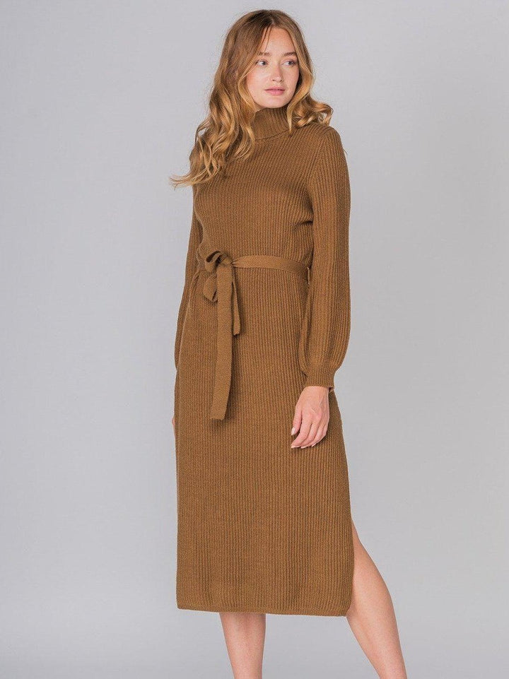 knit midi dress for women