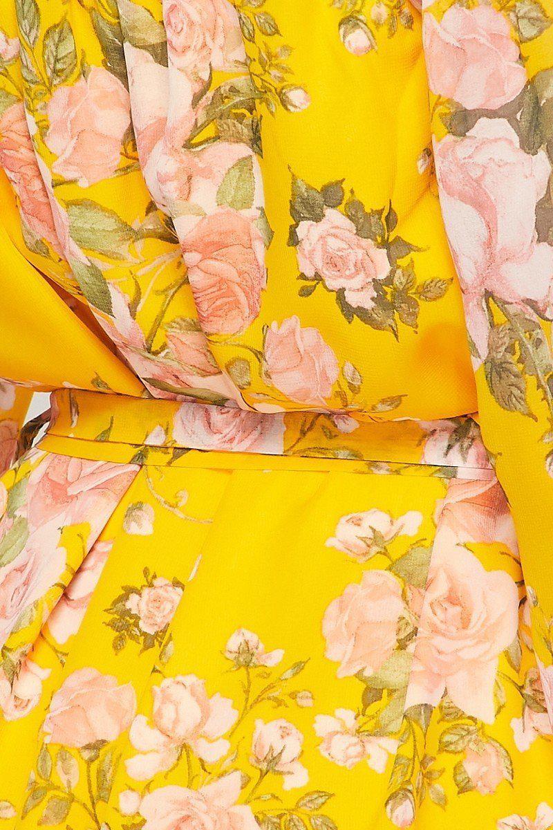 off-shoulder floral mini dress for women