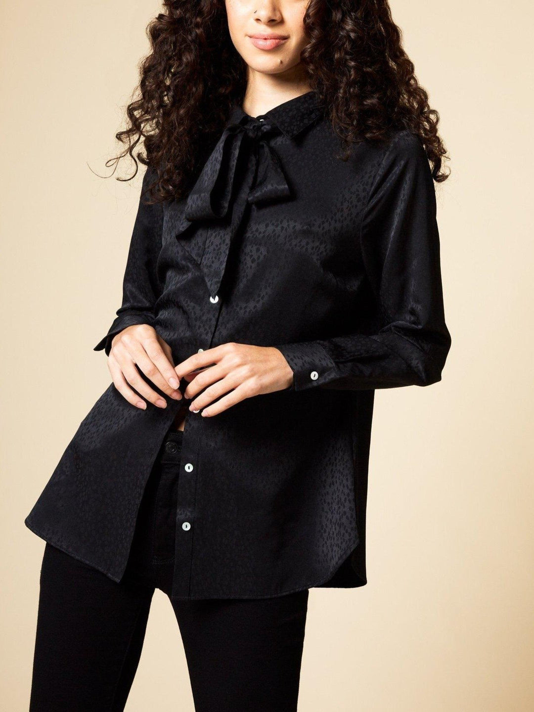 button-front blouse for women