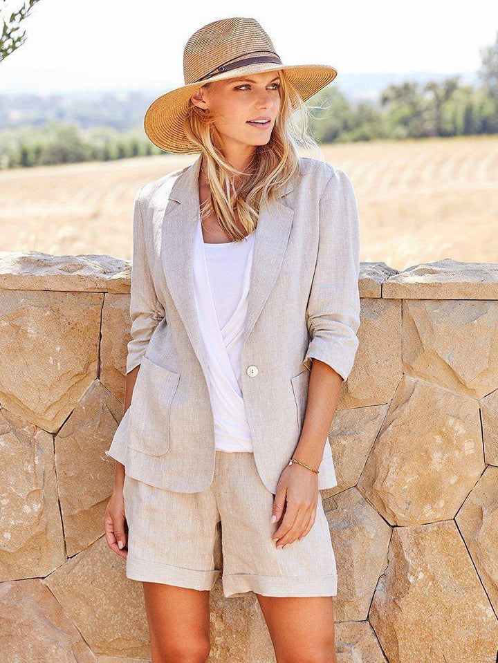 linen pleated wardrobe essential for women