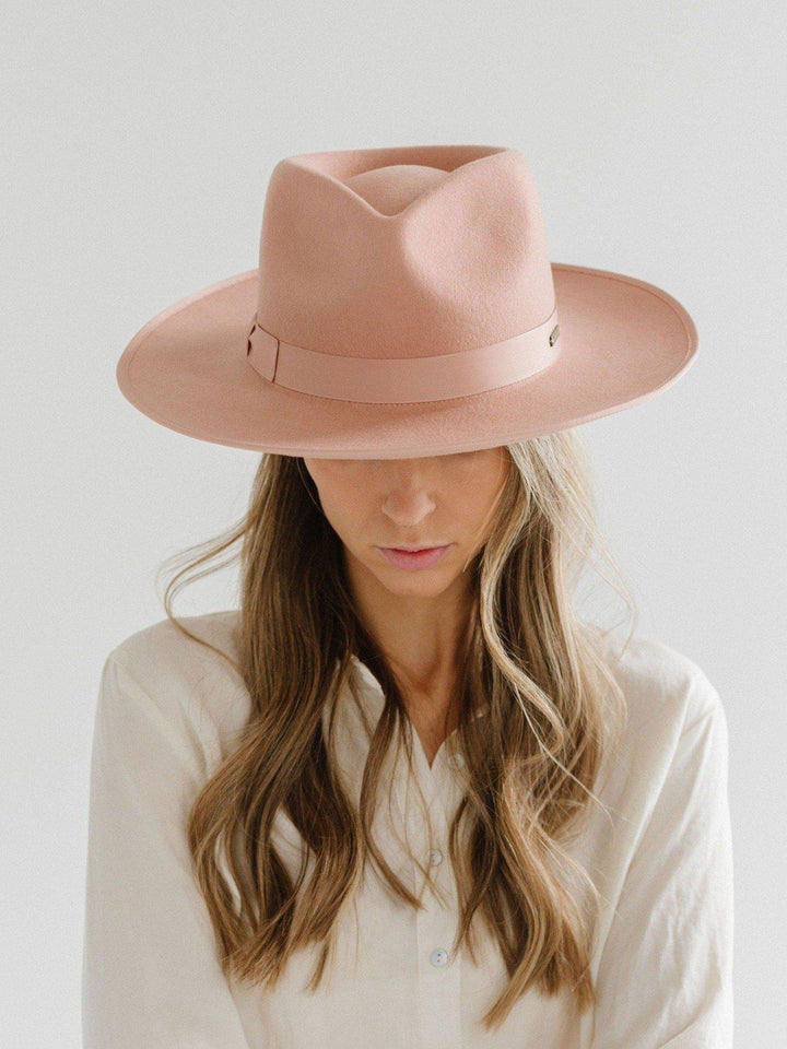 dusty pink rancher hat for women