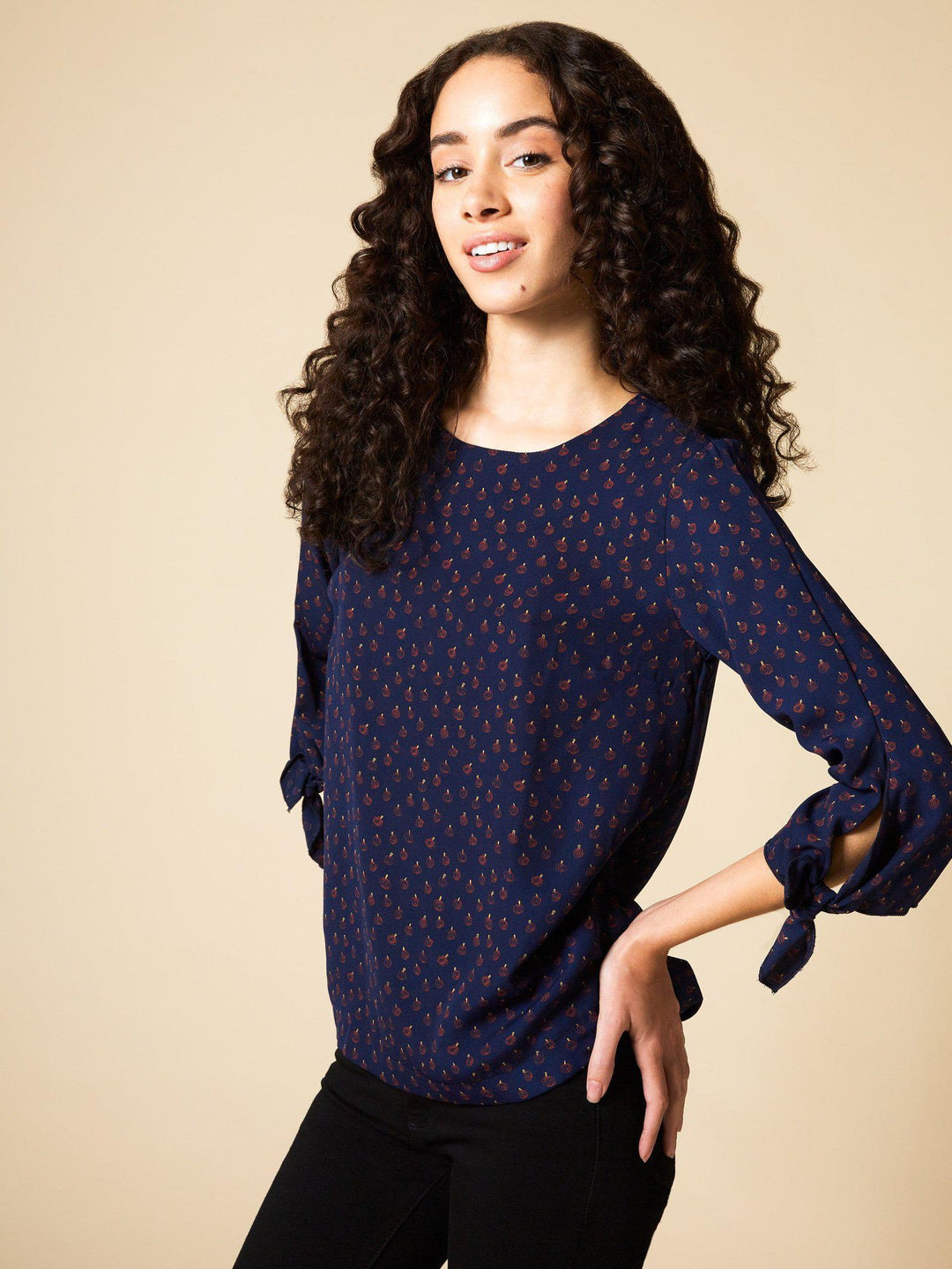 navy blouse for women