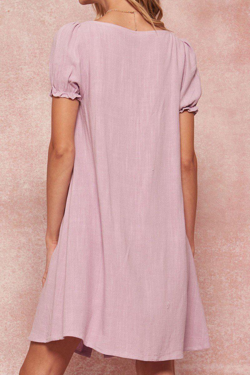 linen mini dress for women