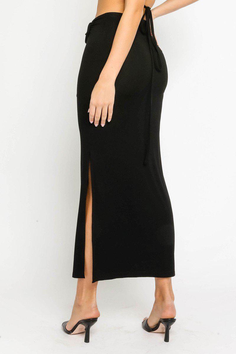 ribbed knit midi dress for women