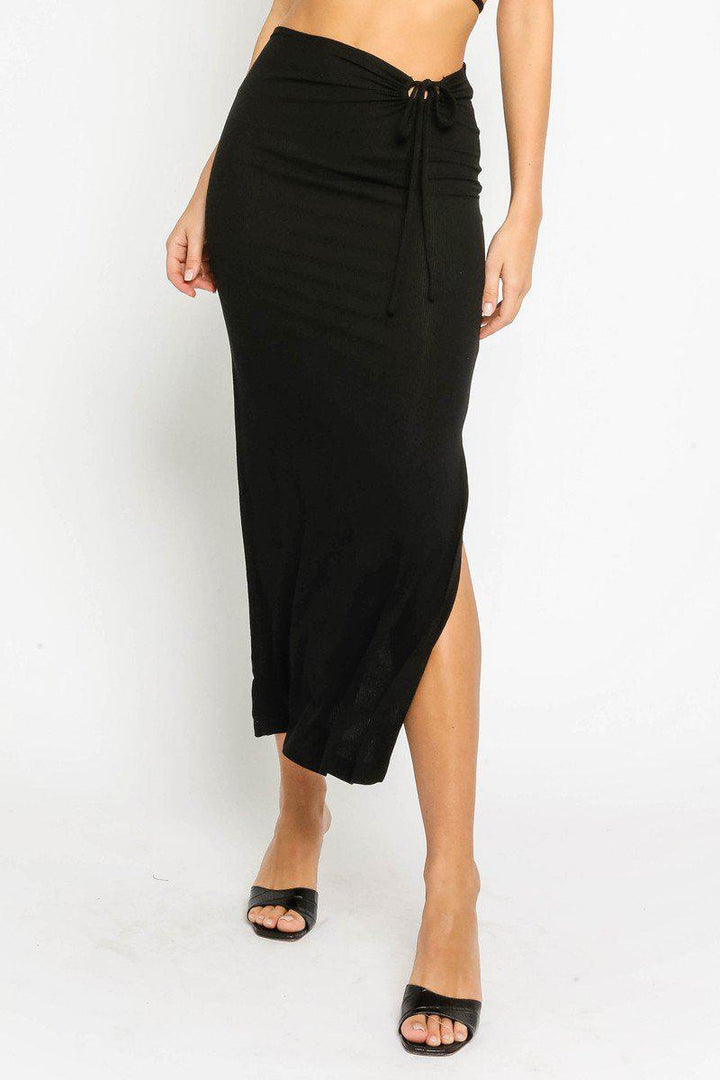 ribbed knit midi dress for women