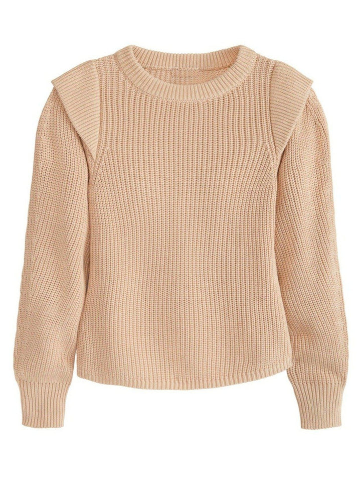 tan knit top for women